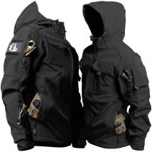 Militärische taktische Herrenjacke mit mehreren Taschen, Herbst und Winter, warmes, wasserdichtes Oberteil, Freizeitjacke für Herren