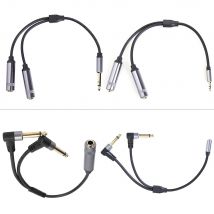 0.3M High Quality Gold-plated 6.35mm 1/4 3.5mm AUX 1/8 TRS Jack Stereo Y Splitter Male to Female Audio Cable for Speaker Mixer