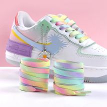 Płaskie sznurowadła Kolor tęczy Sznurowadła Casualowe buty płócienne Kolorowe sznurowadła Drukuj