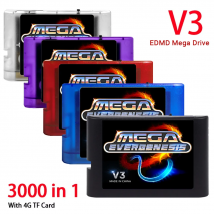 Mega Drive V3.0 Pro EDMD Remix MD V3 Spielkassette für SEGA MegaDrive GENESIS US/JP/EU 16-Bit-Videospielkonsole