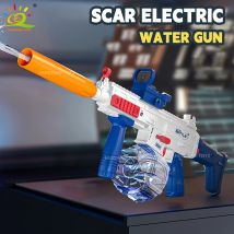 HUIQIBAO Elektrische NARBE Aduto Wasser Pistole Abfeuern Schießen Spiel Sommer Outdoor Strand Wasser Kampf Fantasie Spielzeug für Kinder Jungen Geschenk
