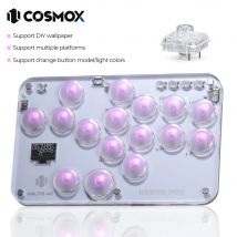 Haute42- COSMOX Mini Leverless Controller Fighting Hitbox Gaming Keyboard For PC/PS3/ PS4/PS5 Switch Steam Joystick Arcade