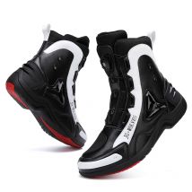 Männer Frauen Motorrad Schutz Stiefel Wasserdichte Mid-kalb Motorrad Stiefel Anti-slip Getriebe Shift Motorrad Reiten Schuh Atmungsaktiv