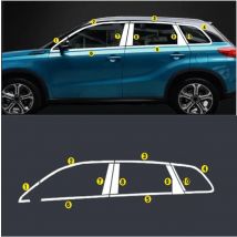 2018 2017 2016 für Suzuki Vitara Edelstahl Tür Fenster Chrom Säule Beiträge Abdeckung Trim
