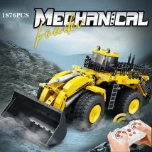 1876 Stück Lader Gabelstapler Bausteine Stadt Fernbedienung Engineering Fahrzeug Auto Modell Technologie blockiert Kinderspiel zeug Geschenke