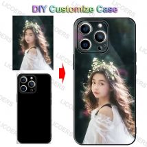 Individuelles Etui für iPhone 17 Air 16 17e 16e 15 14 13 12 11 Pro Max Mini XR Plus Hülle DIY Foto Weiche Matte Silikon Stoßfeste Schutzhülle