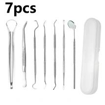 3/4/5/6/7pcs Strumenti Dentista Professionale In Acciaio Inox Tartaro Rimozione Stuzzicadenti Placca Raschietto Pulizia Dei Denti Kit Dentale