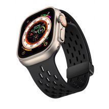 Magnetband für Apple Watch Ultra 2 Armband 49 mm 44 mm 45 mm 40 mm 41 mm 42 38 45 mm Silikonarmband iWatch Serie 9 7 8 SE 6 5 3