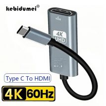 Adattatore da 4K 60Hz tipo C a HDMI Cavo convertitore HDTV HUB USB 3.1 per iPhone 15 Convertitore TV per PC MacBook iPad Samsung Laptop