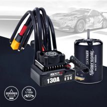 Surpass Hobby Rocket-RC Brushless ESC 130A Sensorgesteuerter ESC 6V/5A BEC mit Kühlventilator für 1/10 RC-Auto 380/390/540 Motor