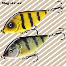 Magnisher Small Size Slider Jerkbait 7cm 14.5g Wolno tonąca grzechotka Przynęta wędkarska Jerk Twarda przynęta Przynęty na szczupaki Wobbler Jerkbait Musky