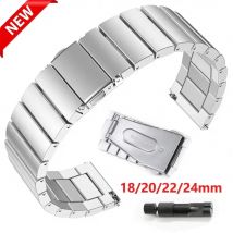Cinturino per orologio in metallo solido 18mm 20mm 22mm 24mm cinturino in acciaio inossidabile cinturino di ricambio per smartwatch accessori per orologi