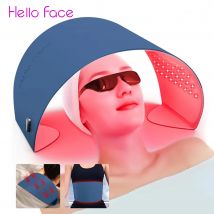 Mascarilla de Terapia de Luz Hello Face L6 - 720 LEDs Roja e Infrarroja Cuerpo y Rostro - Certificación 510K y CE - Para Salón y Hogar