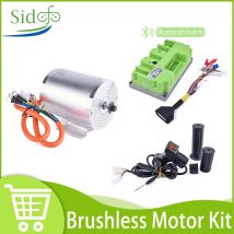 72V 3000W Brushless Motor Kit Max 6700RPM Temperature Sensing Electric DC Motor with 80A 72V Fardrive Controller for Go Kart