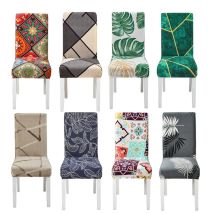 Stretch bezüge Blumen druck Stretch Stuhl bezug für Esszimmer Büro Bankett Stuhls chutz elastisches Material Sessel bezug