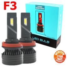 Rockeybright F3 10000lm H4 faro a led H7 H8 H9 H11 faro per auto H4 90W bianco brillante H1 H3 880 881 H16 9005 LED H7 faro