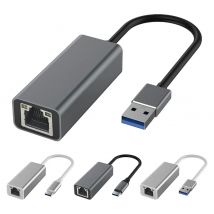 Typ-C-zu-RJ45-Gigabit-Ethernet-Typ-C-zu-Ethernet-Adapter 1000/1000mbps Desktop-Netzwerk karte USB-Typ-C für PC-Laptop-Tablet