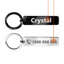 Fashionable  Personalized Spotify Code Keychain  Phone Mobile Number Name Tag Custom  Key Ring Chain Holder Gift for Couple