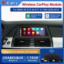 Road Top Wireless Android Auto Per BMW Auto X1 E84 X5 E70 X6 E71 CIC 2009-2015 Carplay Interfaccia Specchio di Collegamento Air Play