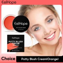 Orange Mattes Gesichtsrouge, spendet Feuchtigkeit, glattes, natürliches Rouge-Puder, nährend, wasserfest, hochpigmentiert, Gesichts-Wangen-Make-up, Kosmetik