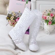 Crochet summer boots boots new shoes lace hollow crochet boots XL hollow fashion women's boots