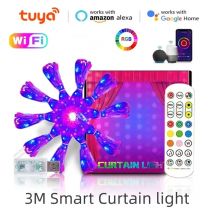 Tuya Smart Life Wifi Bluetooth Vorhang Lichterkette Lichterketten Festival Dekor Girlande führte Girlande Arbeit mit Alexa Google Home