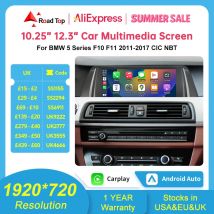 Pantalla táctil Multimedia para coche, 1920x720, para BMW 5 Series F10 F11 2011-2017, pantalla Carplay inalámbrica, reproductor de Radio para coche Android