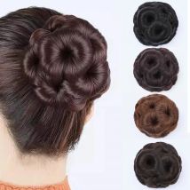 Gli accessori sintetici per capelli con chignon a clip sono naturali e facili da pulire alle estensioni dei capelli a coda di cavallo delle donne Parrucca chignon