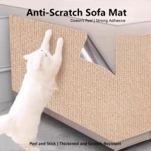 Selbstklebender Kratzschutz für Katzen, Kratzmatte für Katzen, zuschneidbare Teppichmatte für Sofa, Möbelschutz, Freiformschneiden