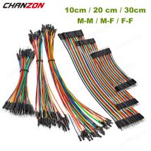 Dupont Cavo a Nastro Jumper Wire Kit 10 cm 20 cm 30 cm Maschio Femmina 24AWG Set di Linee in Rame per Fai da Te Arduino Breadboard PCB