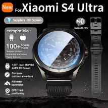 Nowość dla Xiaomi S4 Ultra Outdoor Sport Men HD AMOLED Display GPS Track Altimeter Heart Rate Bluetooth Call Waterproof Smart Watch