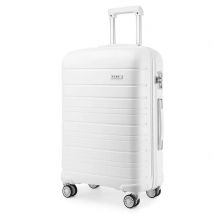 KONO 40L bagaglio a mano Trolley valigia leggera 4 ruote doppie valigia rigida TSA Lock polipropilene