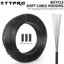 TTPRO Bicycle Shift Cable MTB Road Bike Transmission Tube Cables Wire Housing Group Set 1/2/3/10/20/50m Options for Gear System