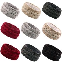 Wintersamt gestrickter winddichter Gehörschutz Keepwarm dickes Stirnband