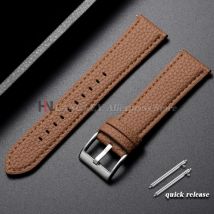 Leder-Uhrenarmband mit Litschi-Muster, 22 mm, für Huawei Watch GT5/GT4/GT3, 46 mm, Uhrenarmband, Schnellverschluss, Herren und Damen, universelles Armband