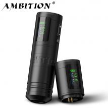Ambition Ninja Ultra 2024 kabelloser Tattoo-Maschinenstift, neuester gerader Stab, 4,0 mm Hub, Rechnungsbatterie, kernloser Motor, Tattoo-Kunst