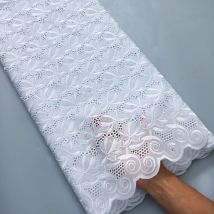 Kalume swiss voile spitze in der schweiz 2024 afrikanischer baumwoll spitzens toff mit kristall zum nähen von frauen party kleider 5yards f3957