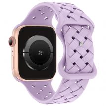 Geflochtenes Silikon armband für Apple Uhren armband 44mm 40mm 45mm 49mm 41mm 38 atmungsaktives Sporta rmband iwatch Serie 7 se 6 8 9 ultra