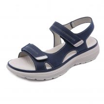 Sommer 2024 Elegante Frauen Echtes Leder Sandalen frauen Sport Stil Leichte Plus Größe Hausschuhe Frauen Sandalen 34-42