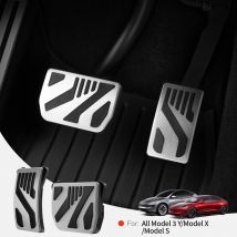 YZ Per Tesla Model X/S/3/Y Juniper Highland 2021-2026 Set di Copripedali in Alluminio per Trasmissione Automatica Antiscivolo
