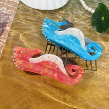 Ocean Serie Seepferdchen Acetat Haarnadel exquisite Haarnadel elegante Haarnadel Temperament Pferdes chwanz Haarnadel Haarschmuck für Frauen
