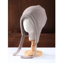 100% Wolle Sturmhaube Hut für Frauen Winter Kaschmir Ohr Gesicht schützen Mützen Männer Kordel zug Motorhaube weiche warme Mode Schädel kappe