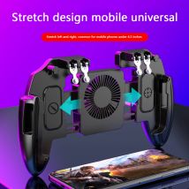 Gamepad a 6 dita per telefono cellulare, pulsante di gioco, trigger, gamepad con ventola di