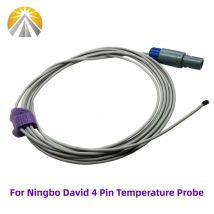 Reusable Medical Temperature Probe Neonate Baby Use Reusable Skin Surface Temperature Sensor 4 Pin For Ningbo David Incubator