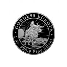 5 PCS Non Magnetic 1 OZ GODDESS EUROPA 2022 Silver Plated Decoration Frensh Coin