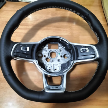 Kunden spezifische auto lenkrad abdeckung für volkswagen vw golf 7 gti t-roc passat variante (r-line) gti rutsch festes mikro faser leder