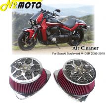 Filtro de aire doble para motocicleta, limpiador de aire de doble entrada grande para Suzuki M109R Boulevard BOSS 1783 Intruder VLR1800 VZR1800 2006-2019
