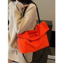New Casual Nylon Fabric Large Capacity Handbag Simple and Niche Folding Tote Bag Commuting High-end Shoulder Bag