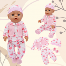 Vestiti per bambole per bambole da 17-18 pollici Bambola da 43-45 cm Baby Born Doll Abiti carini su una bambola Regalo di Natale per bambini
