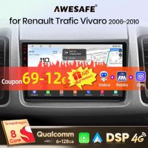 Wireless CarPlay Android Auto Radio Per Renault Trafic Nissan Primastar Opel Vivaro 2006-2010 Auto Lettore Multimediale GPS 2din RDS